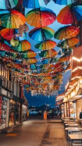 Umbrella street istanbul
