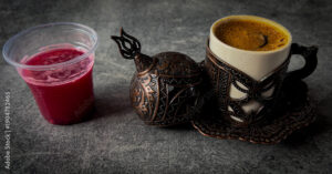 turkish coffee in traditional cups